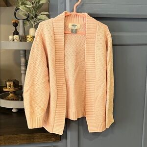 Old Navy Light Pink Open-Front Cardigan